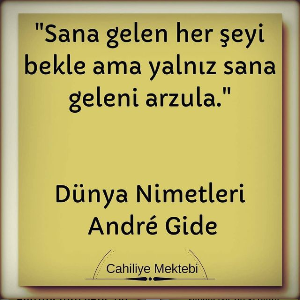 Yalnız sana geleni arzula arzula